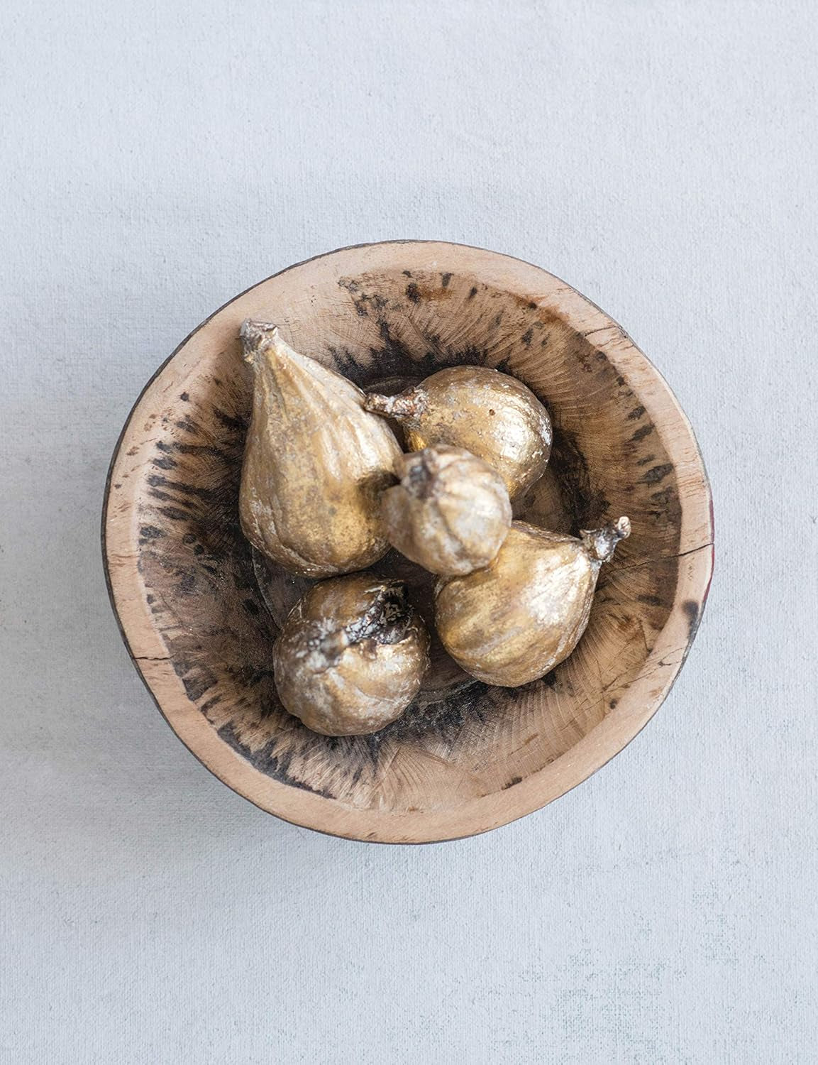 Resin Figs with Gold Finish (Set of 5 Pieces)