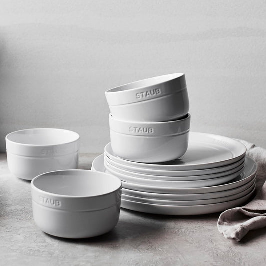 Staub 12 Piece Ceramic Dinnerware Set b