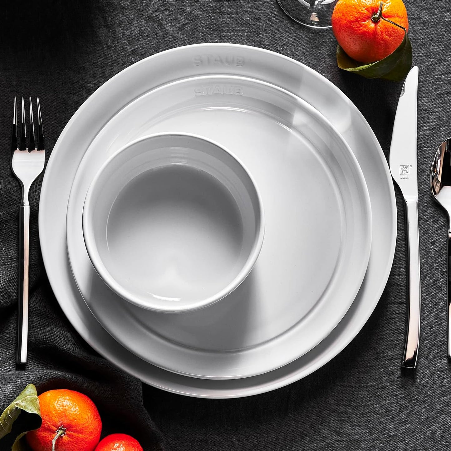 Staub 12 Piece Ceramic Dinnerware Set b