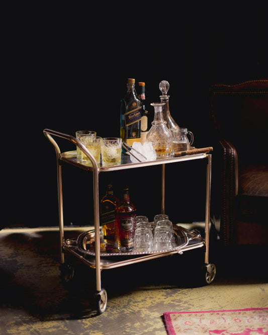 How to Build a Bar Cart for a Small Space (Without Losing the Drama)