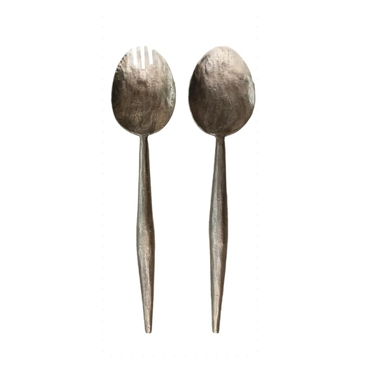 Forged Metal Salad Servers