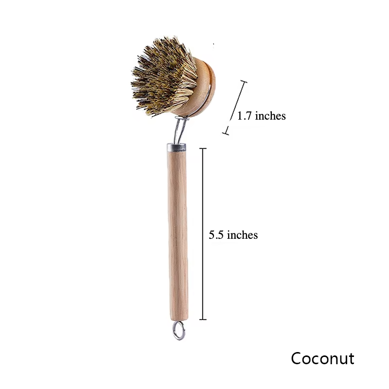 Wood Handled Scrubbing Brush b