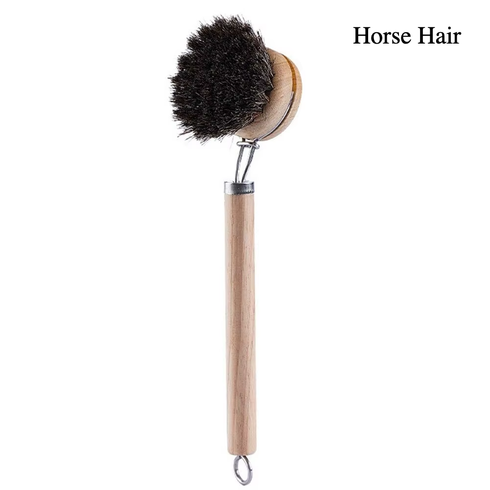 Wood Handled Scrubbing Brush b