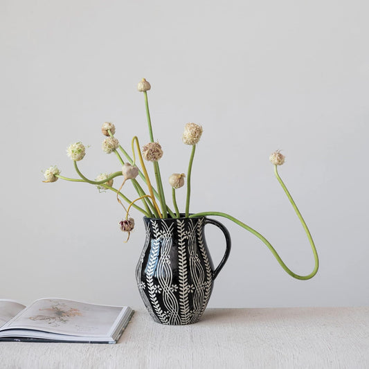 The Midnight Garden Pitcher