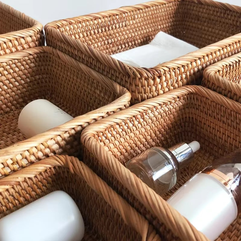 Triple Threat Rattan Baskets
