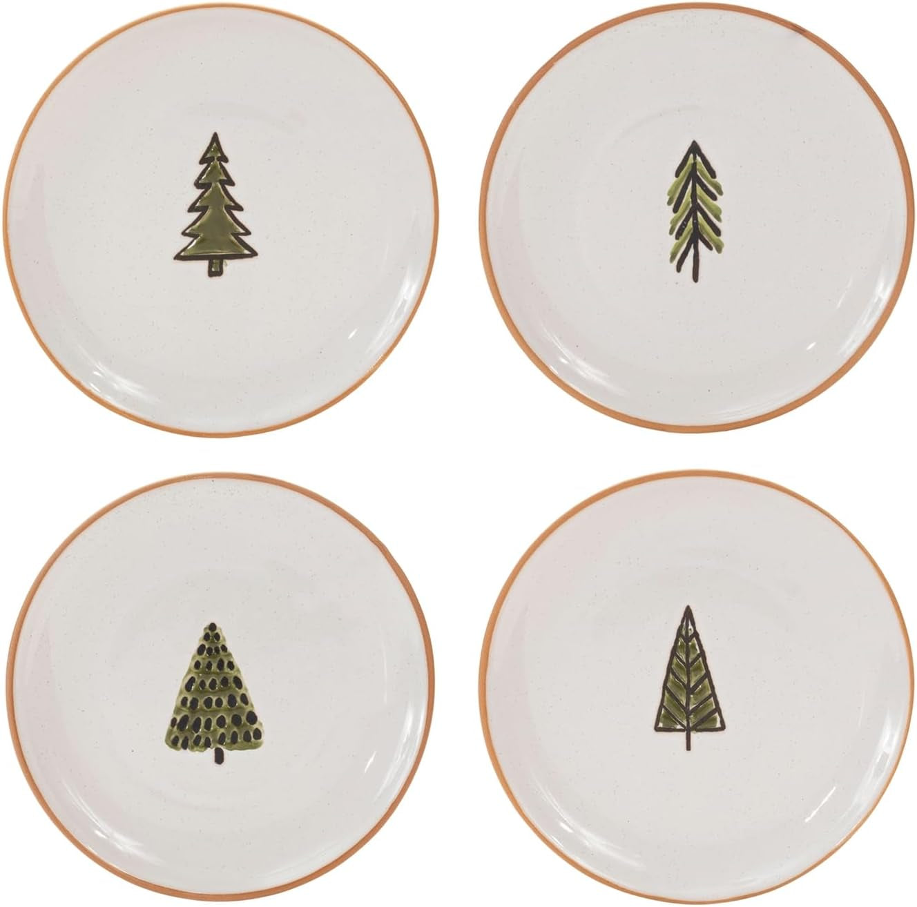 Winter Grove Ceramic Plates | Set of Four