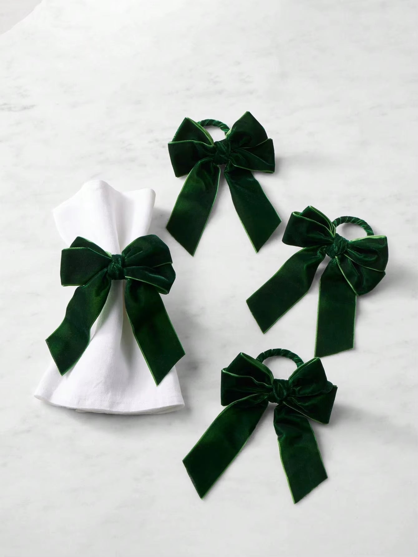 Evergreen Bow Napkin Ring