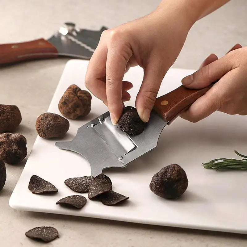 Wood Handled Truffle Shaver b