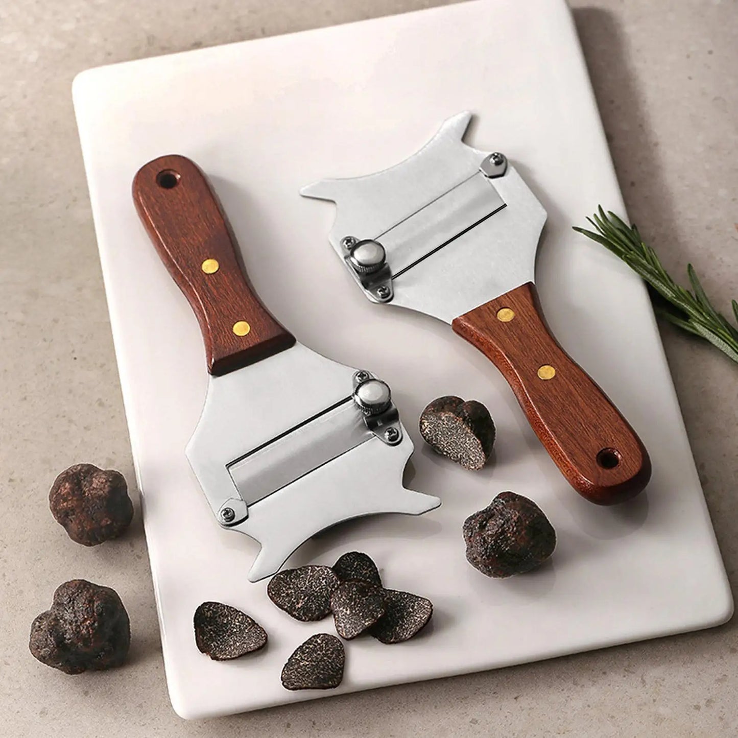 Wood Handled Truffle Shaver b