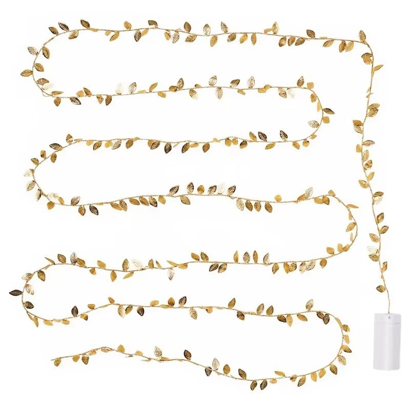 Faux Gold Leaf Garland