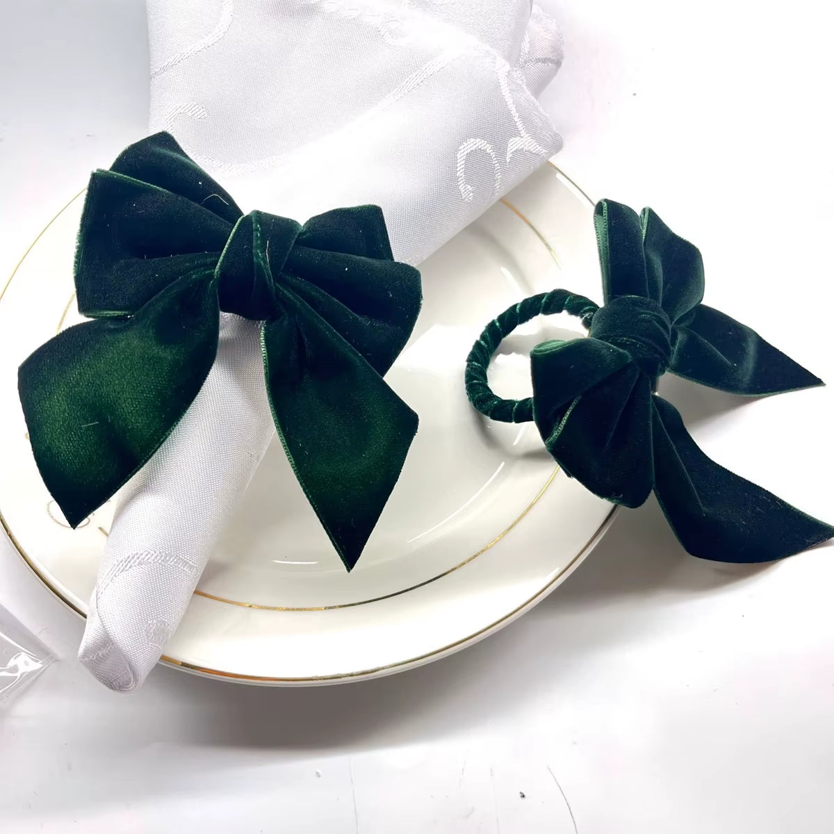 Evergreen Bow Napkin Ring